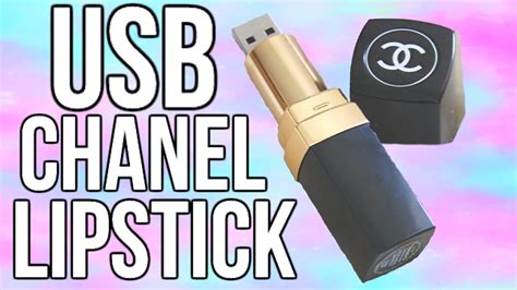 chanel lipstick usb flash drive memory stick|DIY Chanel Lipstick USB Flash Drive! Easy & Cute! .